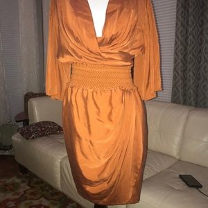 Catherine Malandrino faux wrap dress
